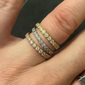Sophia Fiori WHITE GOLD Diamond Stackable Band